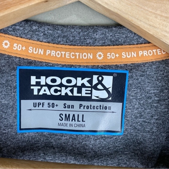 Hook‎ & Tackle: Men's Performance Fishing Boating SPF Shirt Top Small (NWT) - Picture 5 of 7